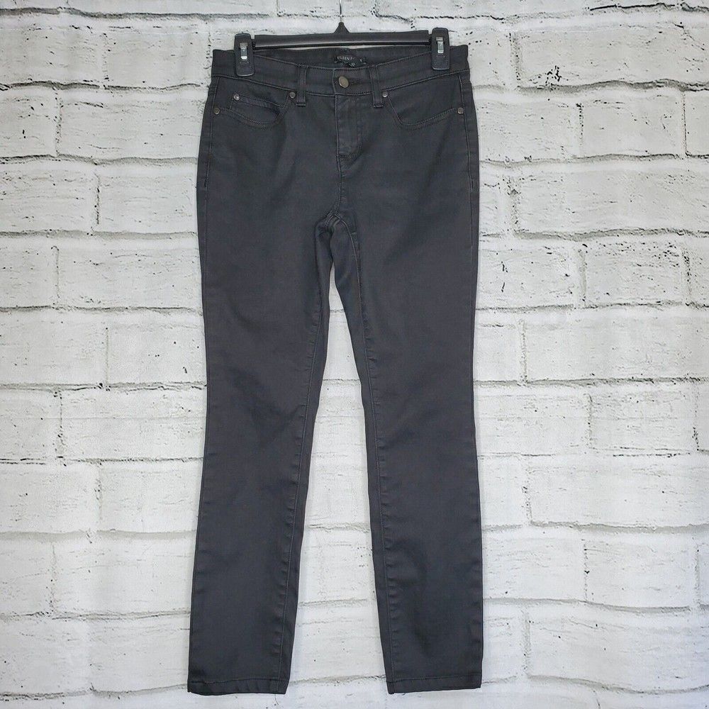 Eileen Fisher Skinny Jeans Black Slim Ankle Pants Womens Size 2